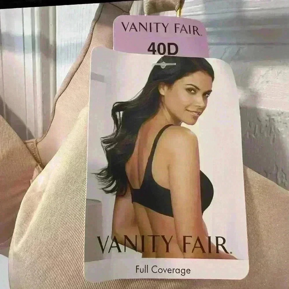 Vanity Fair 40D Full Coverage Bra Beauty Back Smoother Wire free NWT Cream Nude - Picture 2 of 4